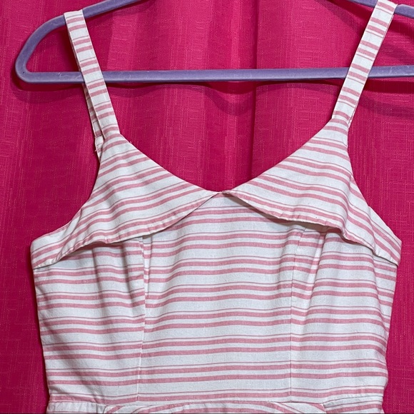 JUN & IVY PINK STRIPE RETRO SUNDRESS SIZE S - Picture 2 of 10